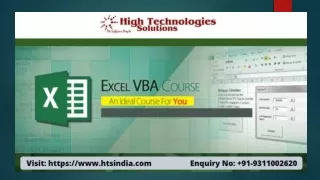 VBA Training in Delhi