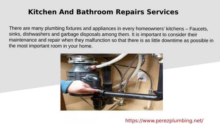 kitchen and bathroom repairs services