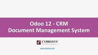Odoo 12 - CRM Document Management System
