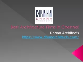 Best Architecture Firms in Chennai