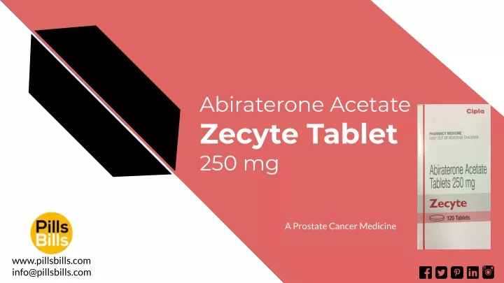 abiraterone acetate zecyte tablet 250 mg