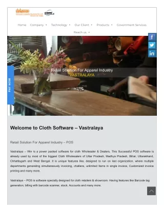 Vastralaya Garment Shop Software