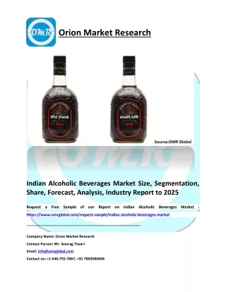 European Alcoholic Beverages Market Size, Share and Forecast 2019-2025