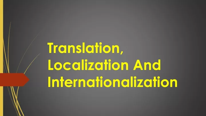 translation localization and internationalization