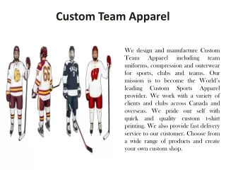 Custom Team Apparel