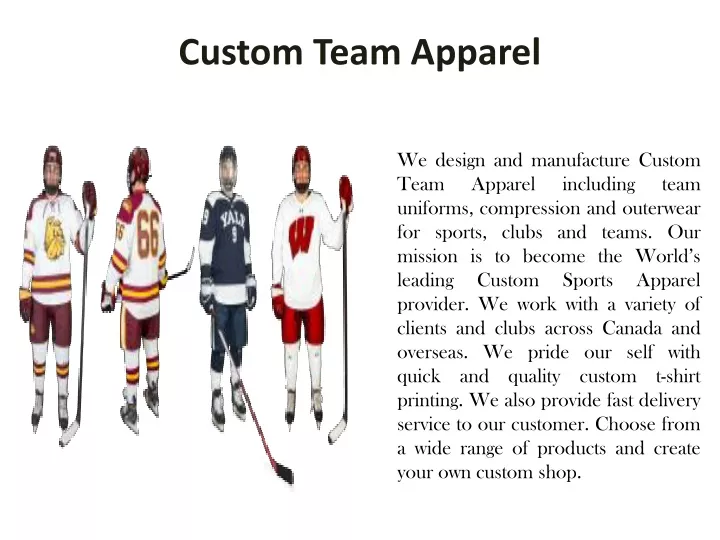 custom team apparel