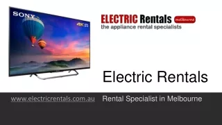 Electric Rentals – Rental Specialist in Melbourne