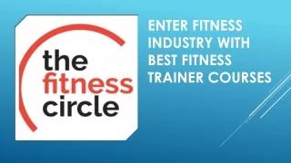 Fitness Trainer Courses
