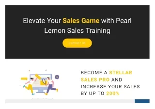 Sales Training Courses - Pearl Lemon Sales