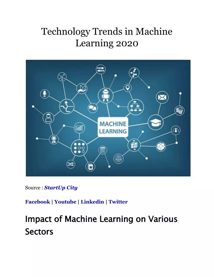 technology trends in machine learning 2020