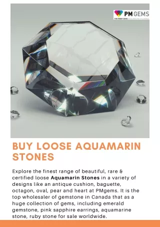 Shop Certified Loose Aquamarin Stones