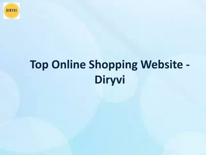 top online shopping website diryvi