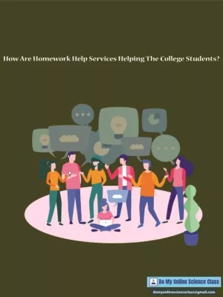 How Are Homework Help Services Helping The College Students?