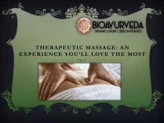 Herbal Therapeutic Massage Products