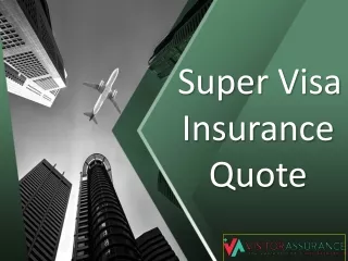 Super visa insurance quote