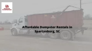 dumpster rental spartanburg