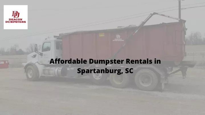affordable dumpster rentals in spartanburg sc