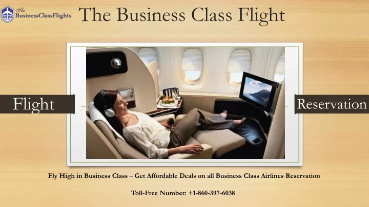 the business class flight