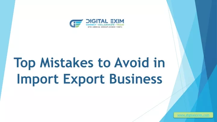 top mistakes to avoid in import export business