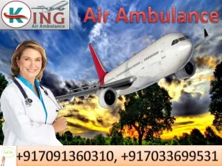 Best Air Ambulance Service in Patna and Guwahati by King Ambulance with MD Doctor