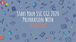 Start Preparing For SSC CGL 2020, UPSC 2020 Exam or All Govt. Exam