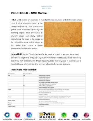 Indus Gold Marble