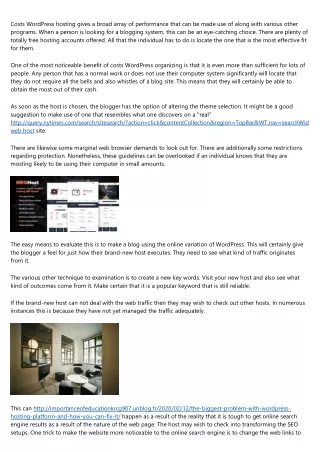 costs wordpress hosting gives a broad array