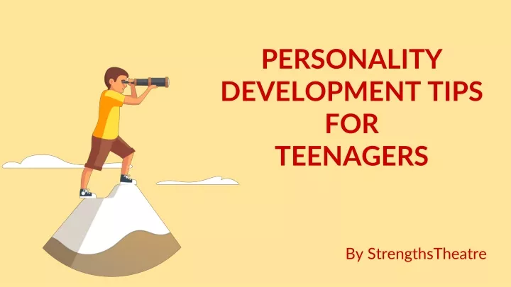 personality development tips for teenagers