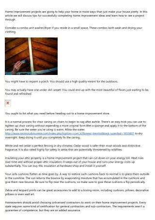 home improvement projects are going to help your