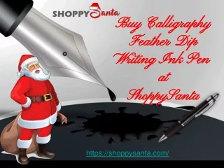 Buy Calligraphy Feather Dip Writing Ink Pen at ShoppySanta