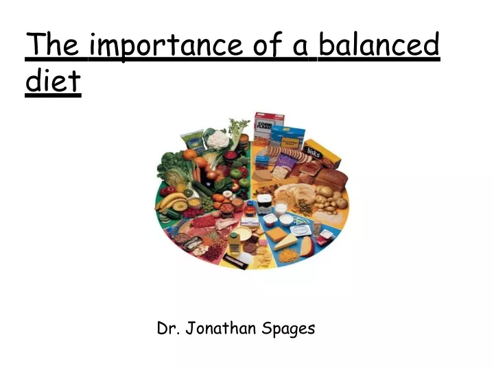 the importance of a balanced diet
