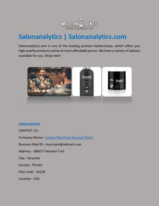 Salonanalytics | Salonanalytics.com