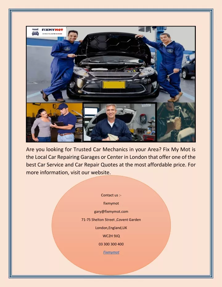 are you looking for trusted car mechanics in your