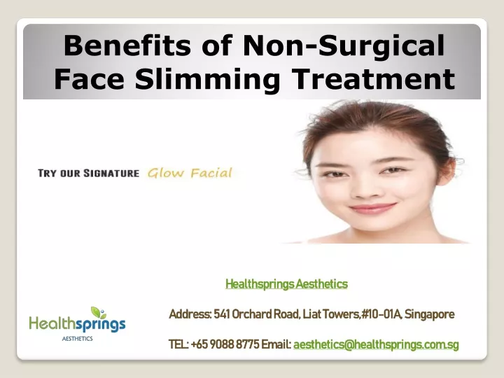 benefits of non surgical face slimming treatment