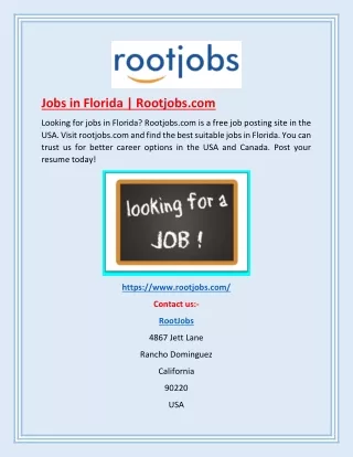 Jobs in Florida | Rootjobs.com