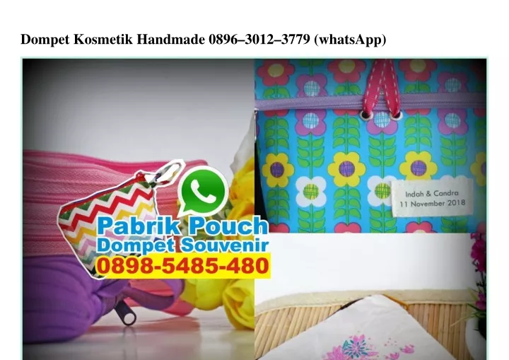 dompet kosmetik handmade 0896 3012 3779 whatsapp