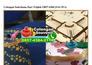 Celengan Sederhana Dari Triplek 0857 4384 2114 [WhatsApp]