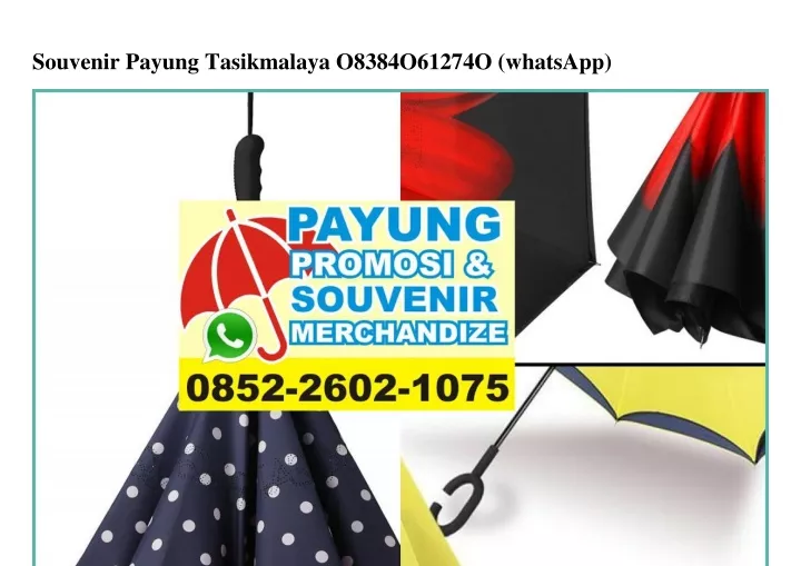 souvenir payung tasikmalaya o8384o61274o whatsapp