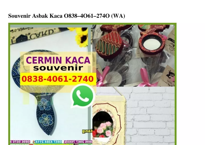 souvenir asbak kaca o838 4o61 274o wa