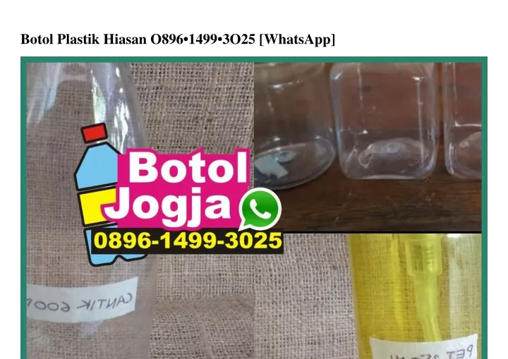 botol plastik hiasan o896 1499 3o25 whatsapp