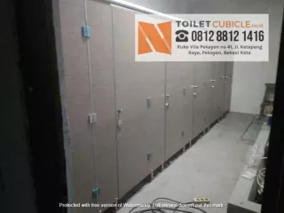 ToiletCubicle.co.id Toilet Cubicle Phenolic Bapak Andi Pasar Burung Makassar - ToiletCubicle.co.id