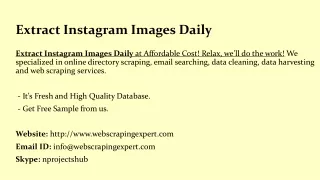 extract instagram images daily