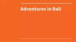 Adventurous Things to do in Bali  | Shoes On Loose