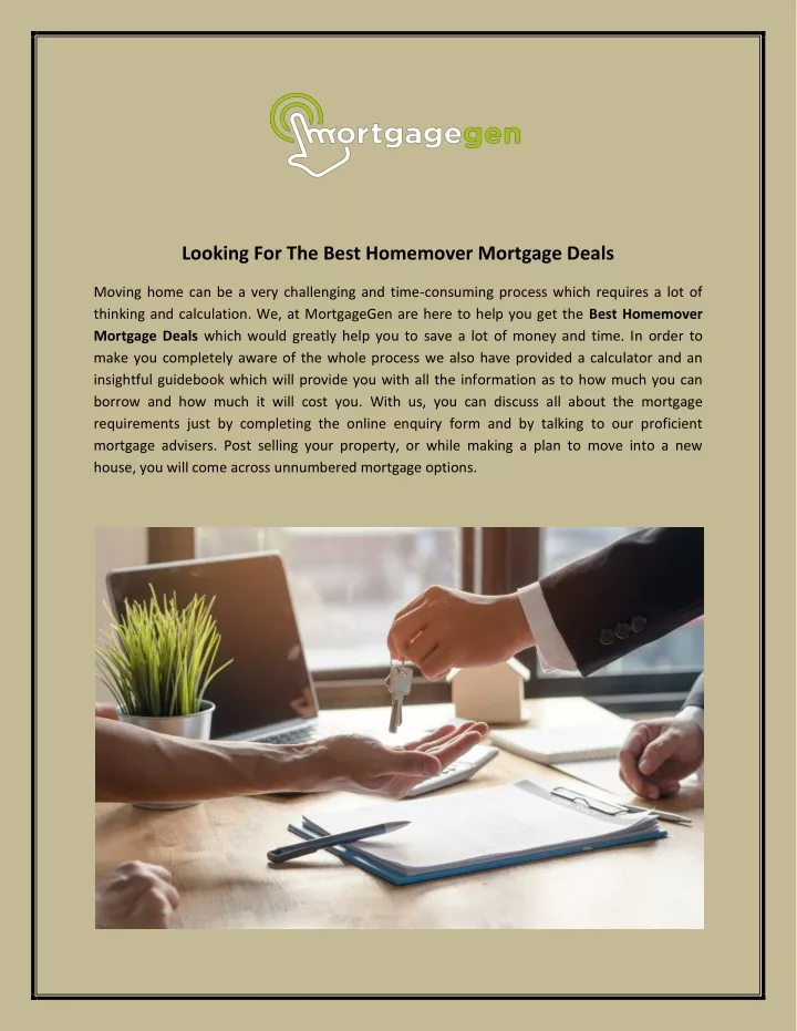 looking for the best homemover mortgage deals