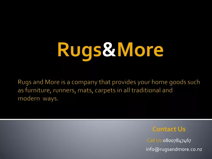 rugs more