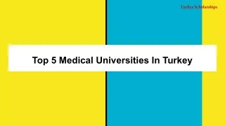 Medical Universities In Turkey