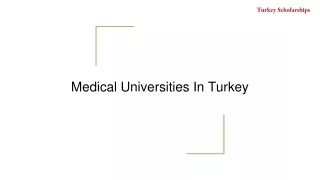 Top 5 Medical Universities In Turkey
