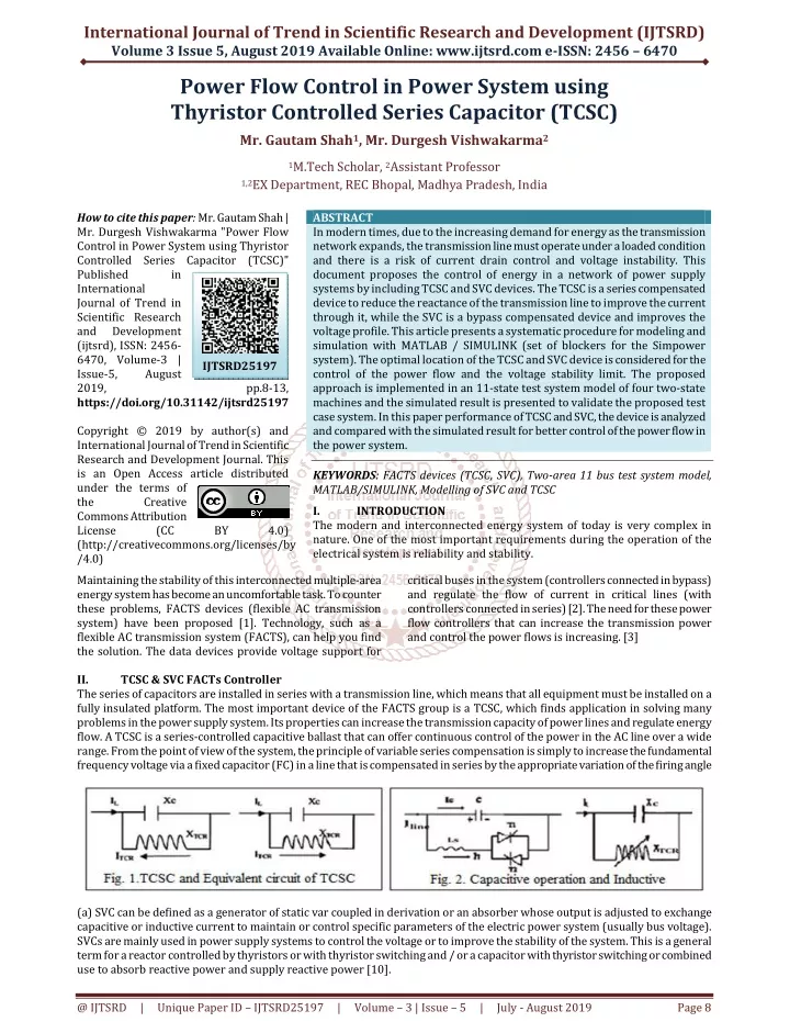 international journal of trend in scientific