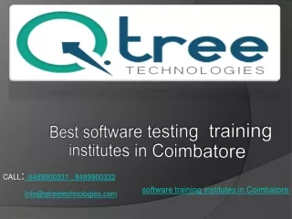 Software Testing Course in Coimbatore | Selenium Training in Coimbatore