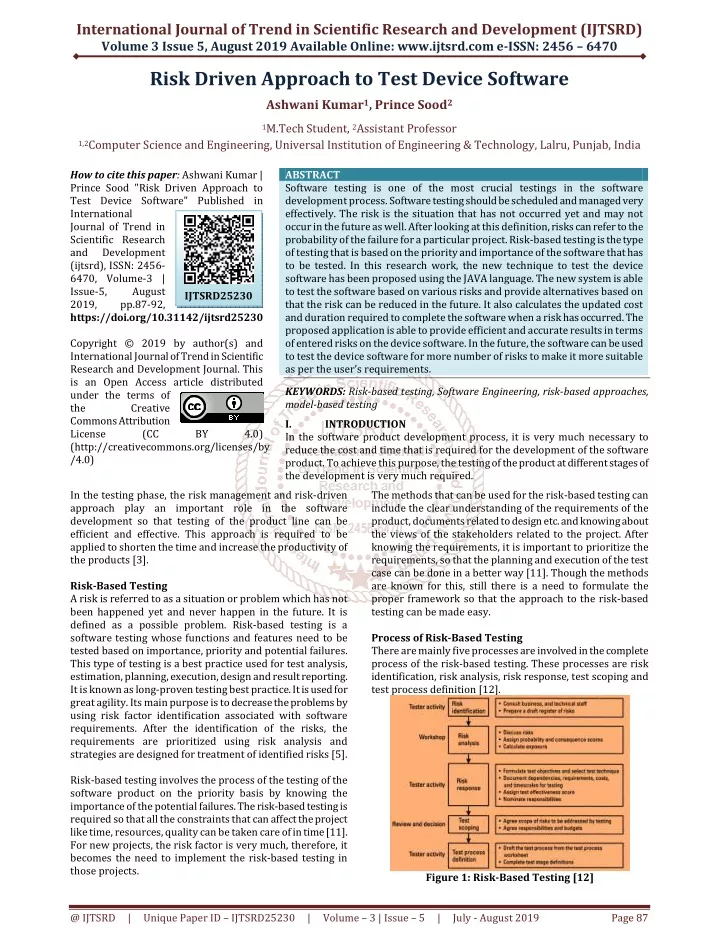 international journal of trend in scientific